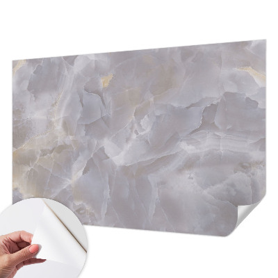 Papel de parede para criança com padrão de ondas em aparência de mármore