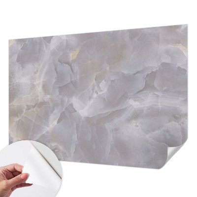 Papel de parede para criança com padrão de ondas em aparência de mármore