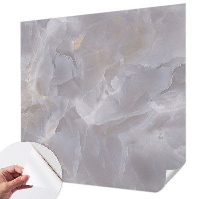 Papel de parede para criança com padrão de ondas em aparência de mármore