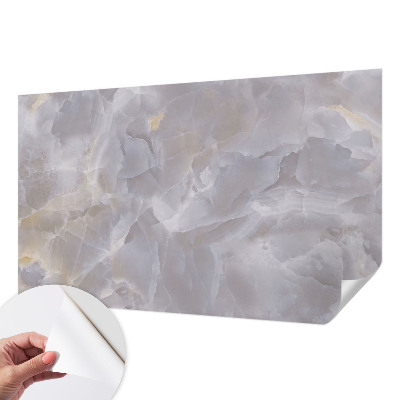 Papel de parede para criança com padrão de ondas em aparência de mármore