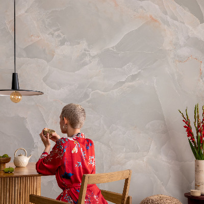 Papel de parede infantil com textura de mármore