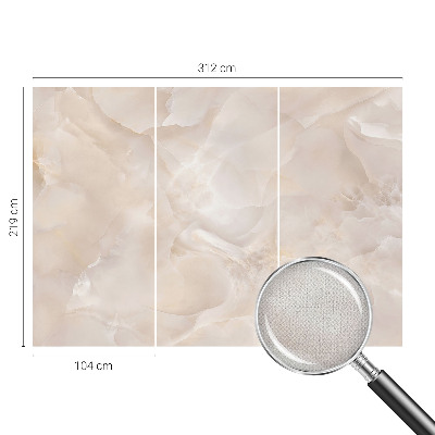 Papel de parede autocolante para quarto com padrão de mármore delicado