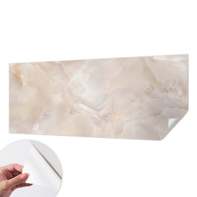 Papel de parede autocolante para quarto com padrão de mármore delicado