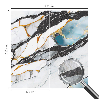Papel de parede autocolante com padrão de mármore elegante