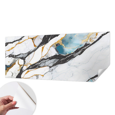 Papel de parede autocolante com padrão de mármore elegante