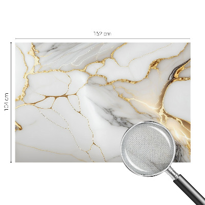 Papel de parede autocolante para sala com padrão de mármore em acabamento elegante