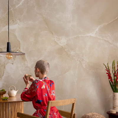 Papel de parede infantil com estampa de pedra natural