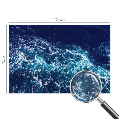 Papel de parede autocolante para quarto com estampa de ondas do mar