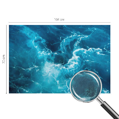 Autocolante de parede fotográfico com padrão de redemoinhos marinhos