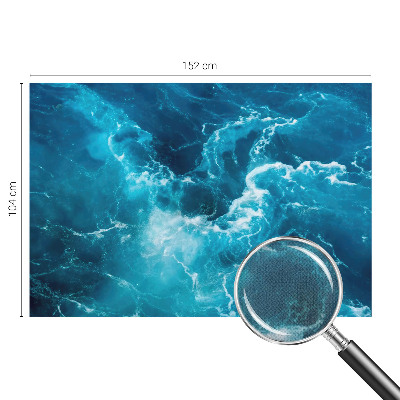Autocolante de parede fotográfico com padrão de redemoinhos marinhos