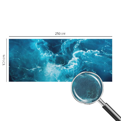 Autocolante de parede fotográfico com padrão de redemoinhos marinhos