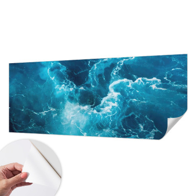 Autocolante de parede fotográfico com padrão de redemoinhos marinhos