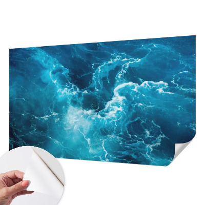 Autocolante de parede fotográfico com padrão de redemoinhos marinhos