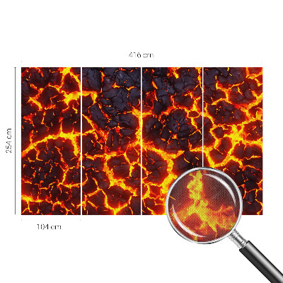 Papel de parede autocolante magma forte