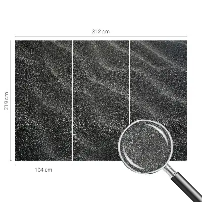 Papel de parede 3D com padrão de ondas de areia