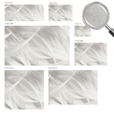 Papel de parede infantil penas sutis