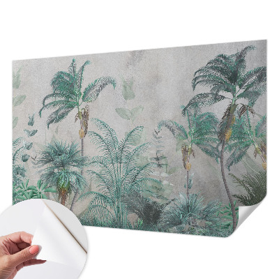 Papel de parede autocolante para sala Oásis exótico