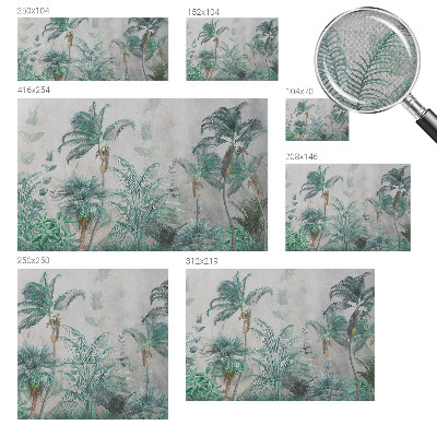 Papel de parede autocolante para sala Oásis exótico