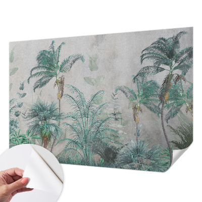 Papel de parede autocolante para sala Oásis exótico