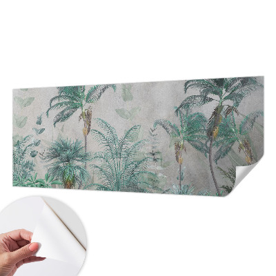 Papel de parede autocolante para sala Oásis exótico