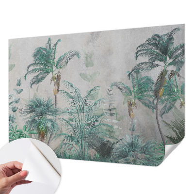 Papel de parede autocolante para sala Oásis exótico
