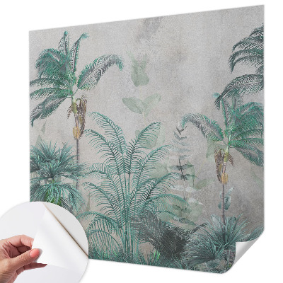 Papel de parede autocolante para sala Oásis exótico