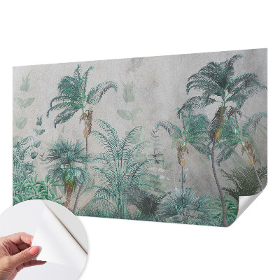 Papel de parede autocolante para sala Oásis exótico