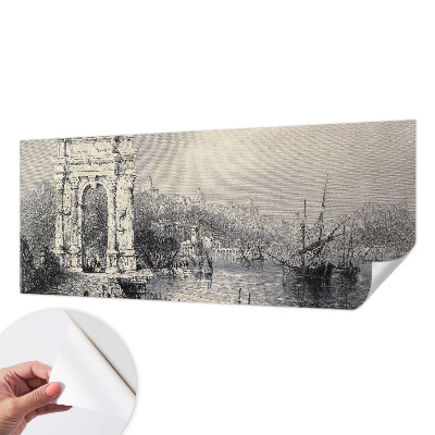 Papel de parede autocolante para sala Paisagem marinha