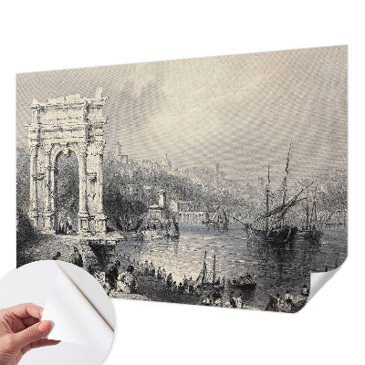 Papel de parede autocolante para sala Paisagem marinha
