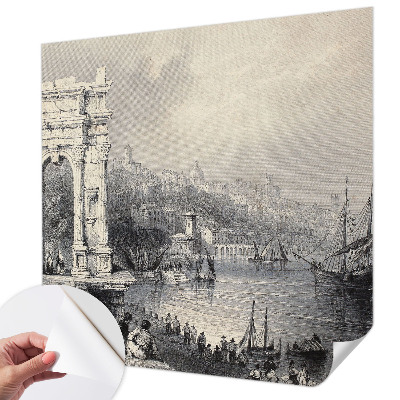 Papel de parede autocolante para sala Paisagem marinha
