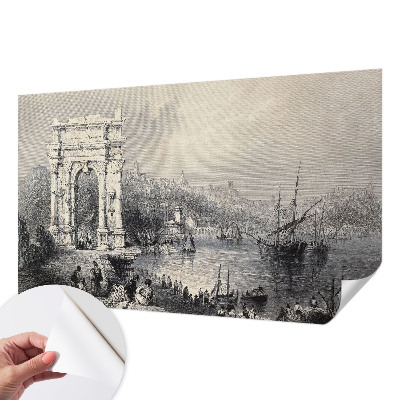 Papel de parede autocolante para sala Paisagem marinha