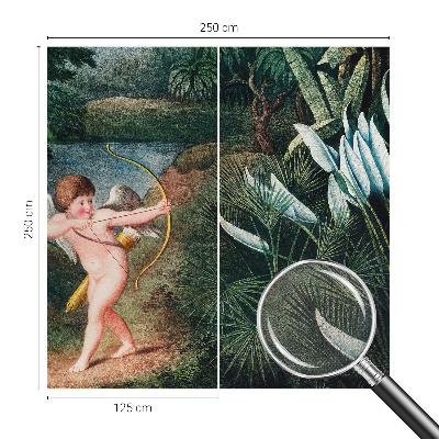 Papel de parede autocolante para quarto Cupido adorável