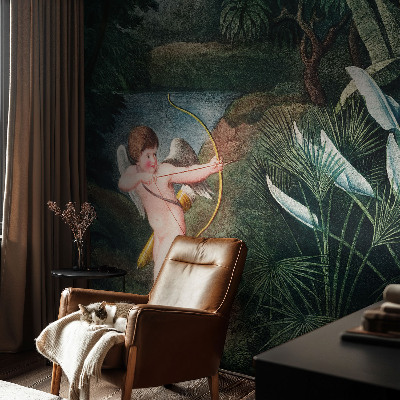 Papel de parede autocolante para quarto Cupido adorável