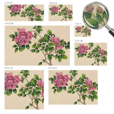 Papel de parede autocolante com estampa de rosas românticas