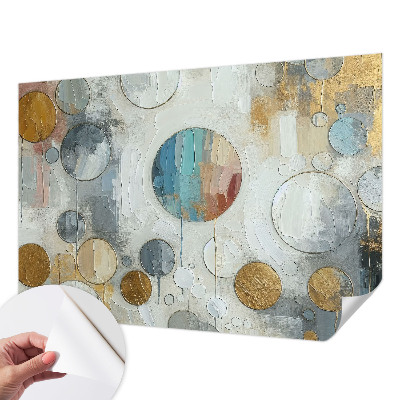 Papel de parede 3D Círculos geométricos