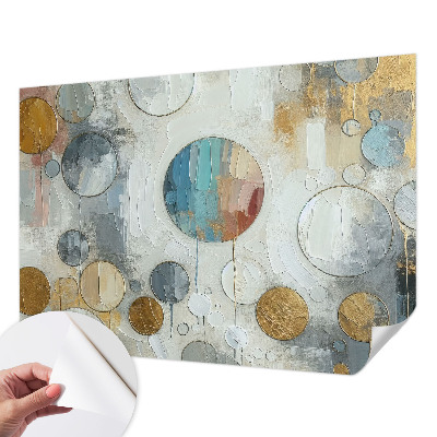 Papel de parede 3D Círculos geométricos