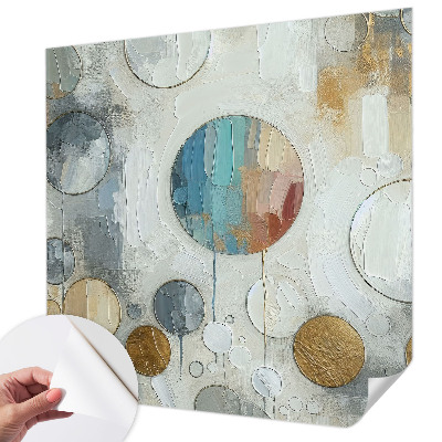 Papel de parede 3D Círculos geométricos