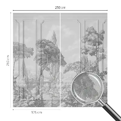 Papel de parede infantil com tema de natureza e elementos atmosféricos