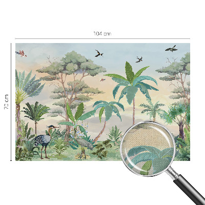 Papel de parede autocolante para quarto Flora exótica