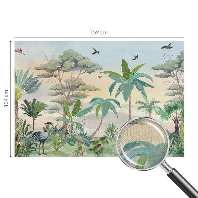 Papel de parede autocolante para quarto Flora exótica