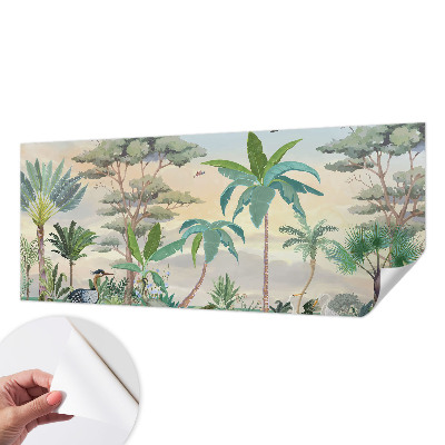 Papel de parede autocolante para quarto Flora exótica