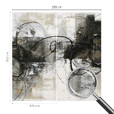 Papel de parede infantil vórtice abstrato