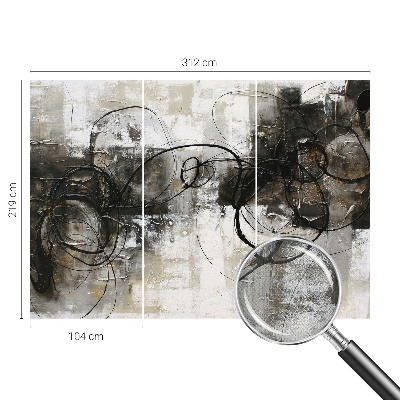 Papel de parede infantil vórtice abstrato
