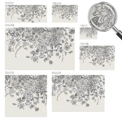 Papel de parede autocolante para quarto com estampa floral
