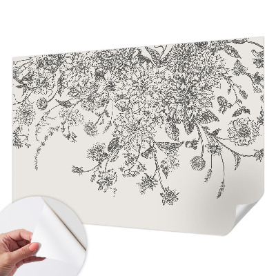 Papel de parede autocolante para quarto Estampa floral