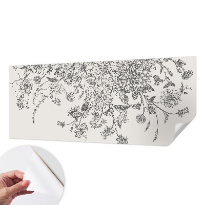 Papel de parede autocolante para quarto Estampa floral