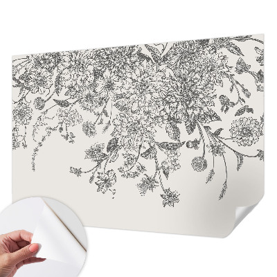 Papel de parede autocolante para quarto Estampa floral