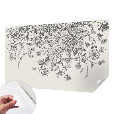Papel de parede autocolante para quarto Estampa floral