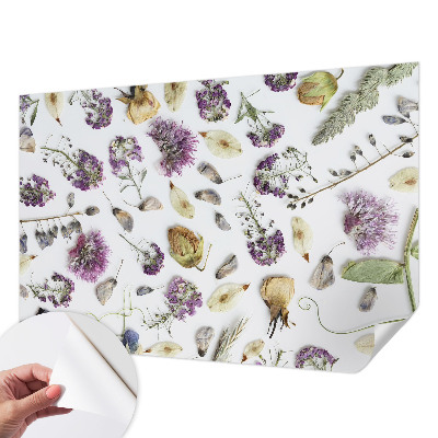 Autocolante de parede fotográfico Flores secas