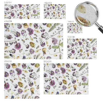 Autocolante de parede fotográfico Flores secas